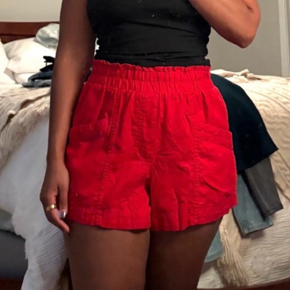 a new day High Waist Red Women's Shorts